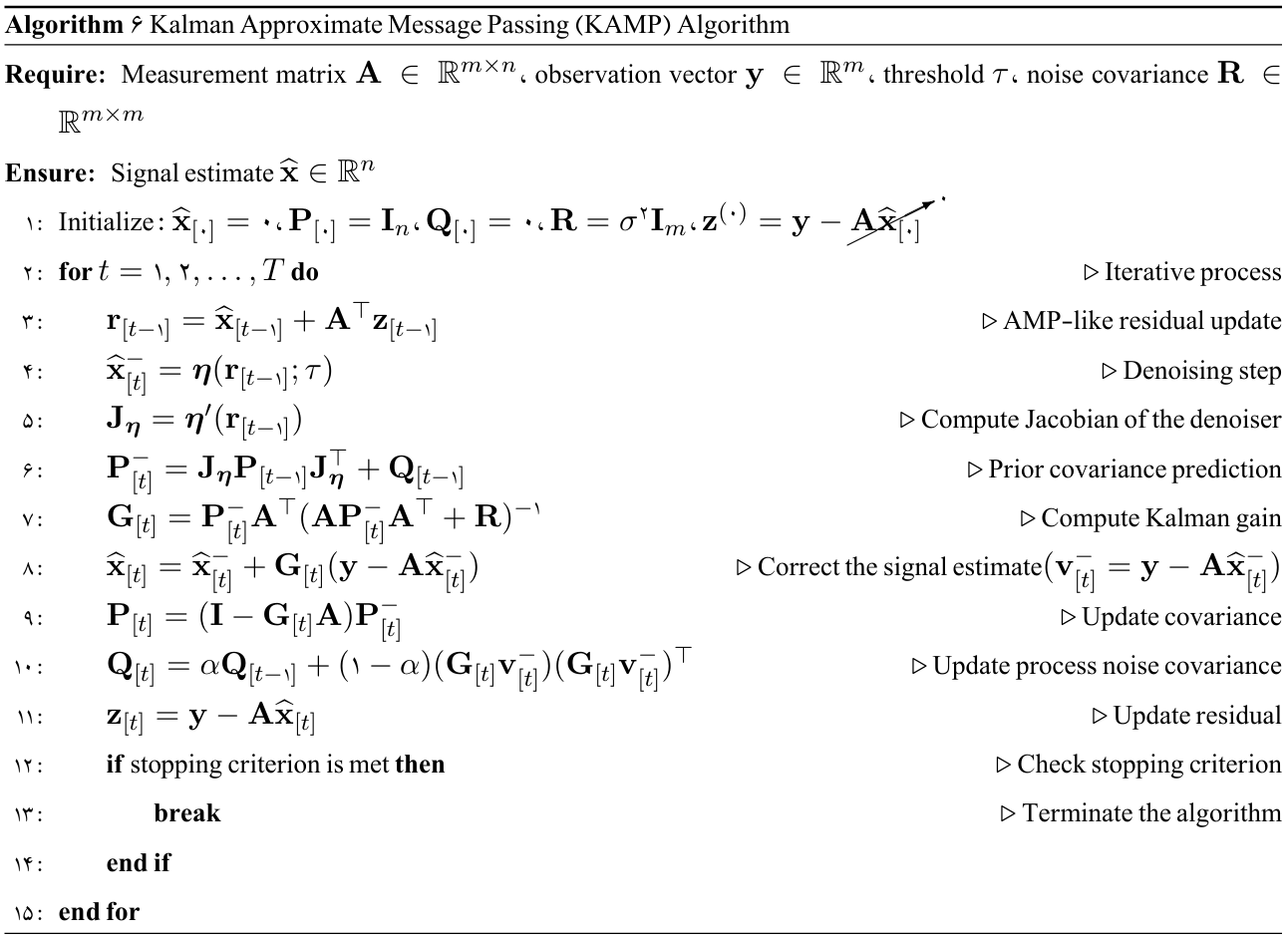 Kalman-based Approximate Message Passing Algorithm